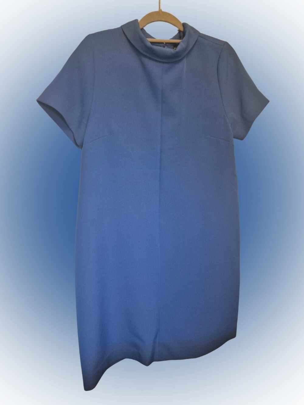 Mock Neck Shift Dress